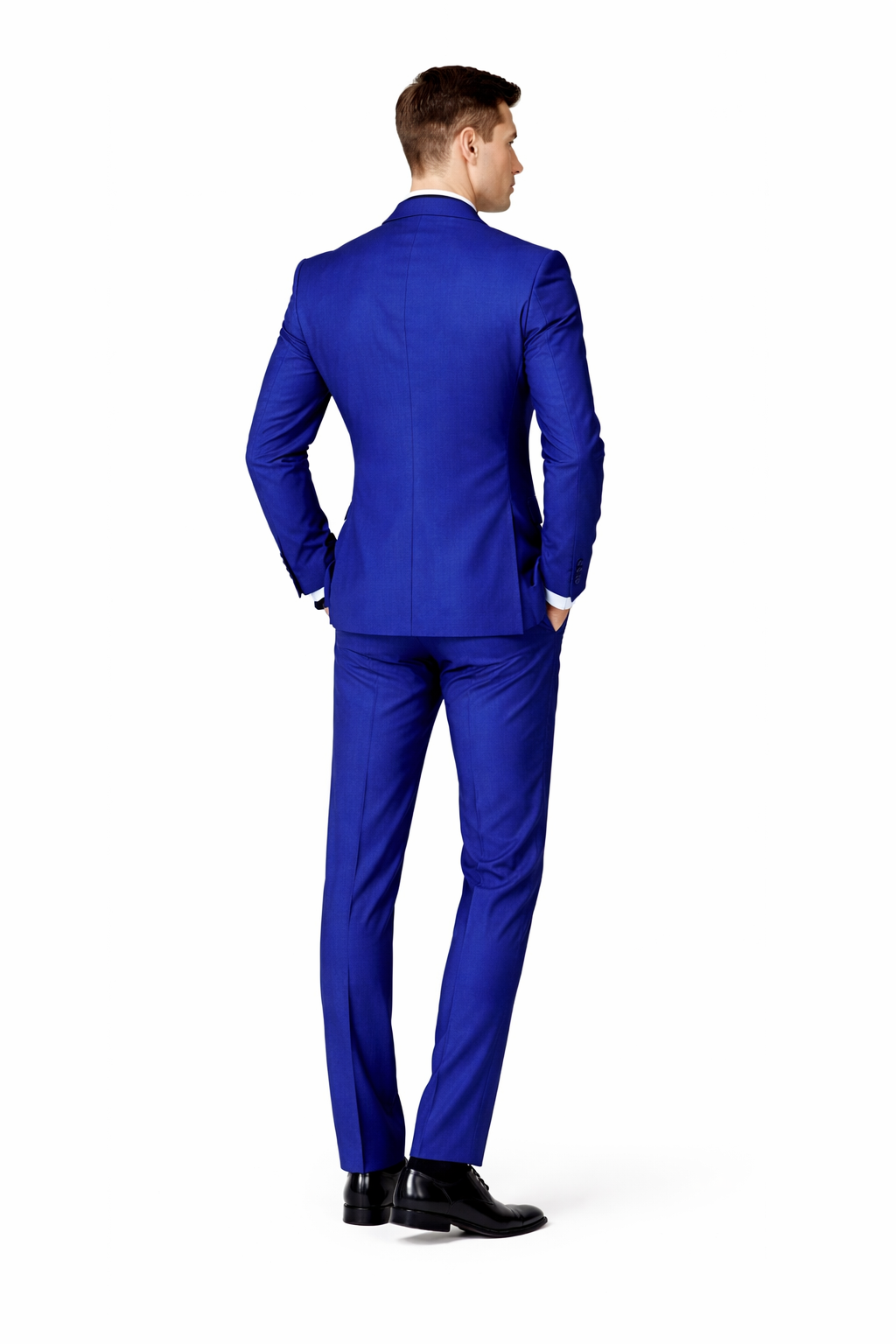 Ultra Slim Fit Double Breasted Royal Suit - Narrow Leg Pants - Gucci Cut - Tapered Jacket