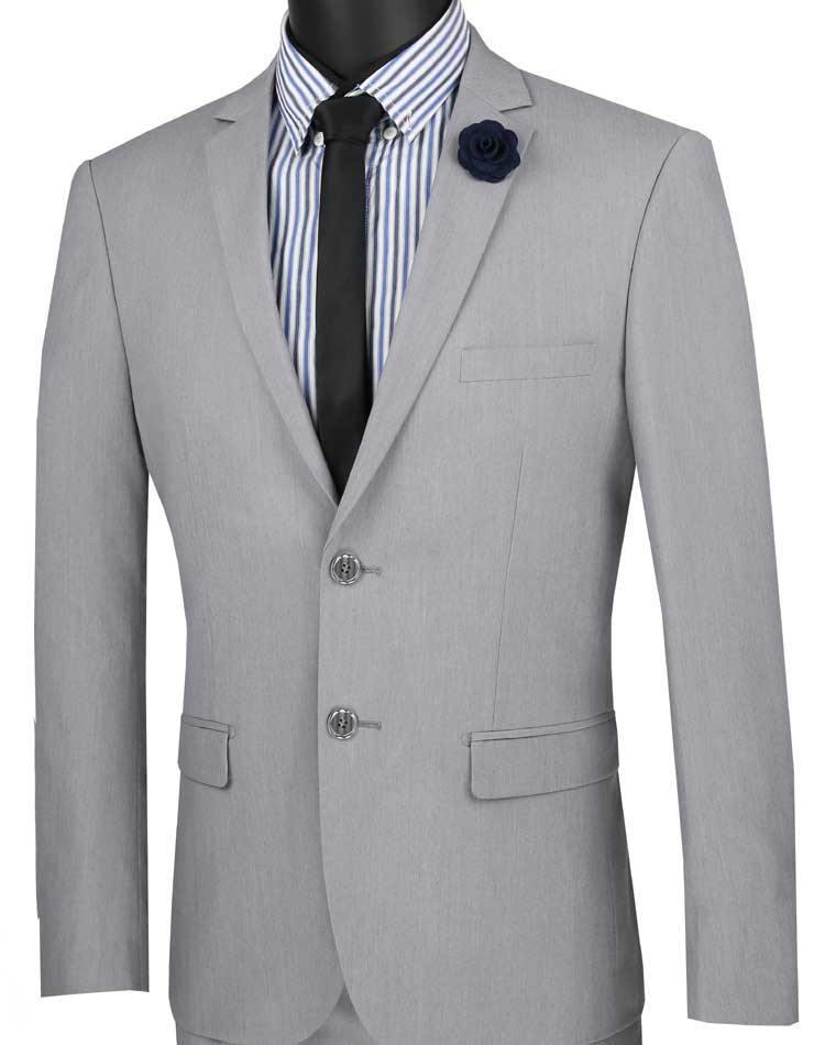 Ultra Slim Fit Stretch 2-Piece Suit by Vinci