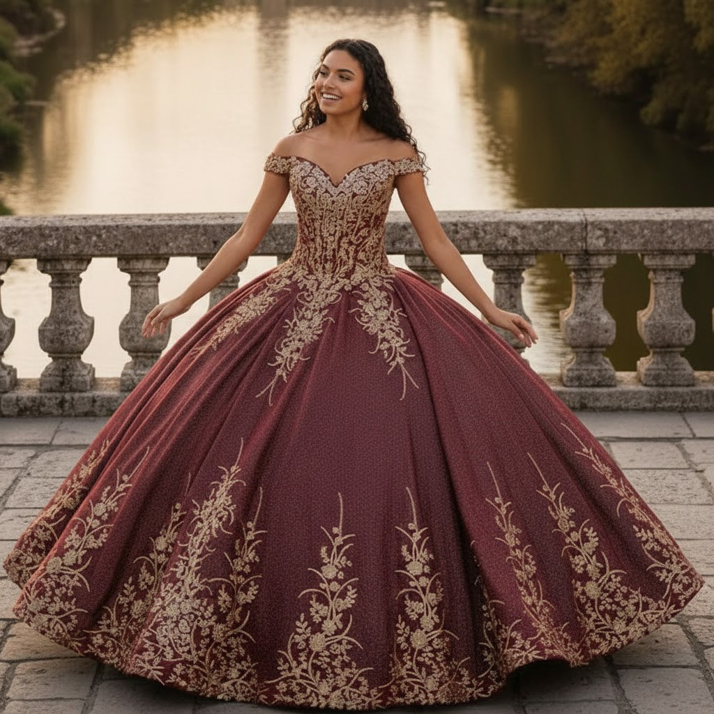 Plus Size Ball Gown in Hunter Green | Formal Quinceanera Dress by LK220