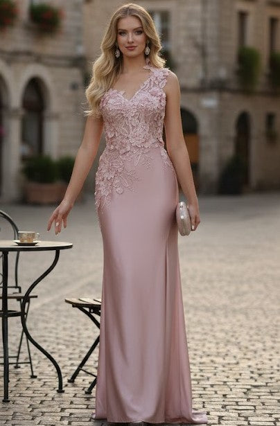 Plus Size Long Evening Gown Maxi Formal Dress for Women By Royal Queen RQ7943