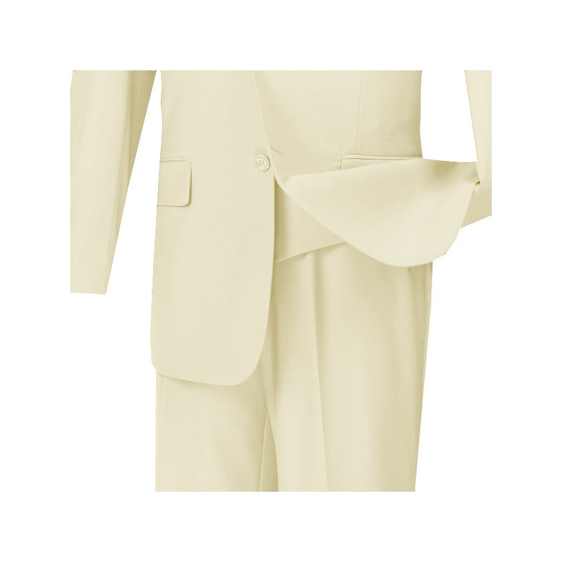 Ivory Regular Fit 3 Piece Suit by Morgan Collection