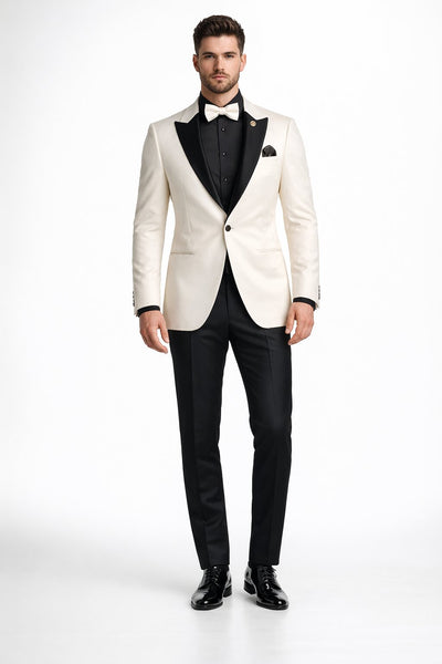 Ivory Formal Suit for Men β Stylish Church and Celebration Outfit