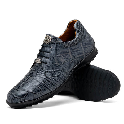 Marco Di Milano Vulcan Alligator Sneakers Grey