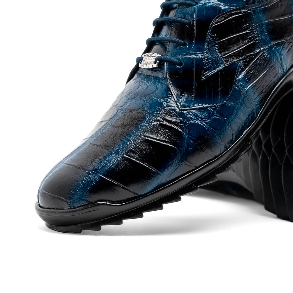 Marco Di Milano Vulcan Alligator Sneakers Blue