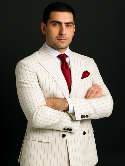 white-suit-with-black-pinstripe