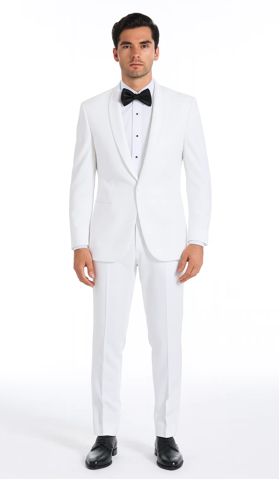 White Tuxedo Slim Fit with Shawl Lapel - Wedding - Prom