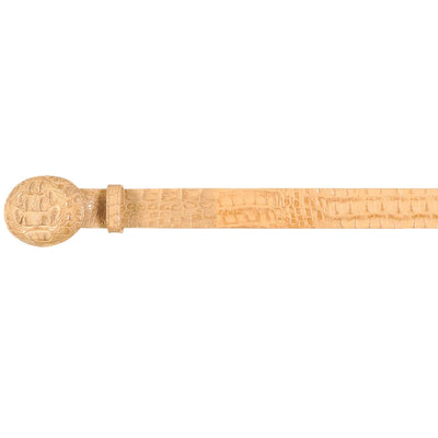 Men's Wild West Caiman Skin Cowboy Belt