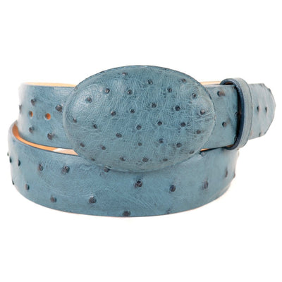 Ostrich Skin Cowboy Belt by Wild West Boots