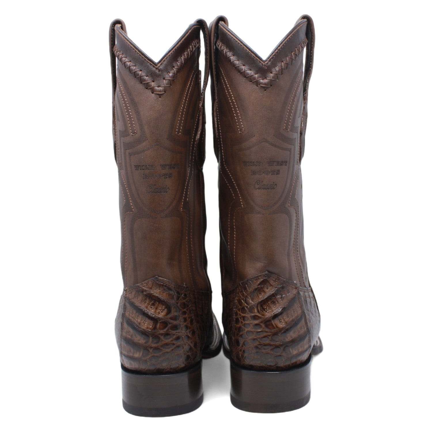 Wild West Caiman Belly Ranch Toe Boots 2824L82