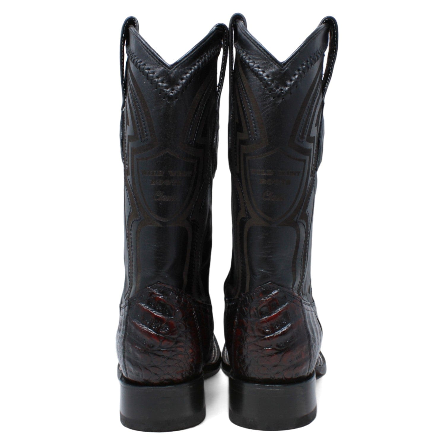 Wild West Caiman Belly Ranch Toe Boots 2824L82