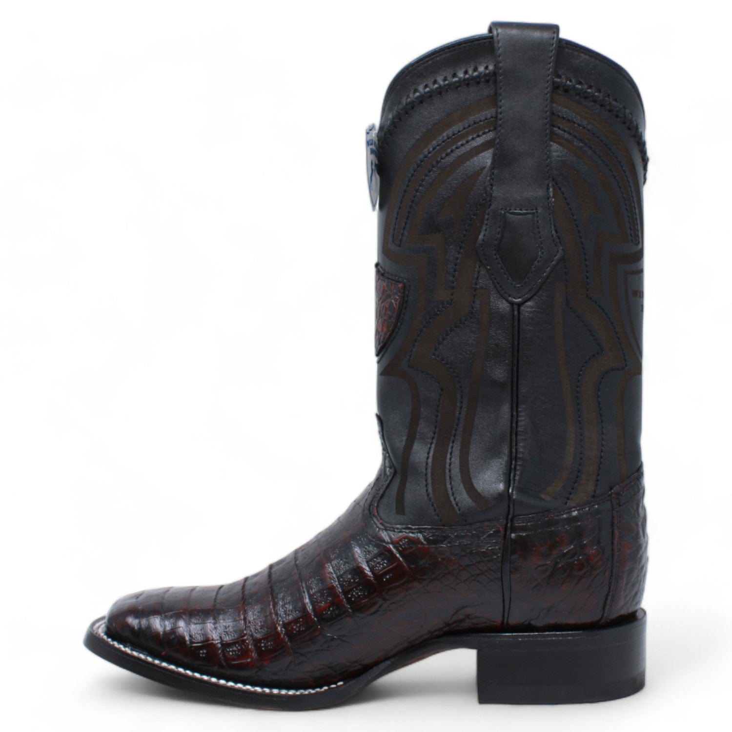 Wild West Caiman Belly Ranch Toe Boots 2824L82