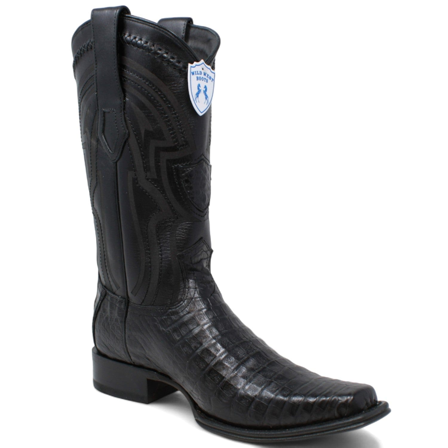 Wild West Caiman Square Toe Belly Boots 277L82