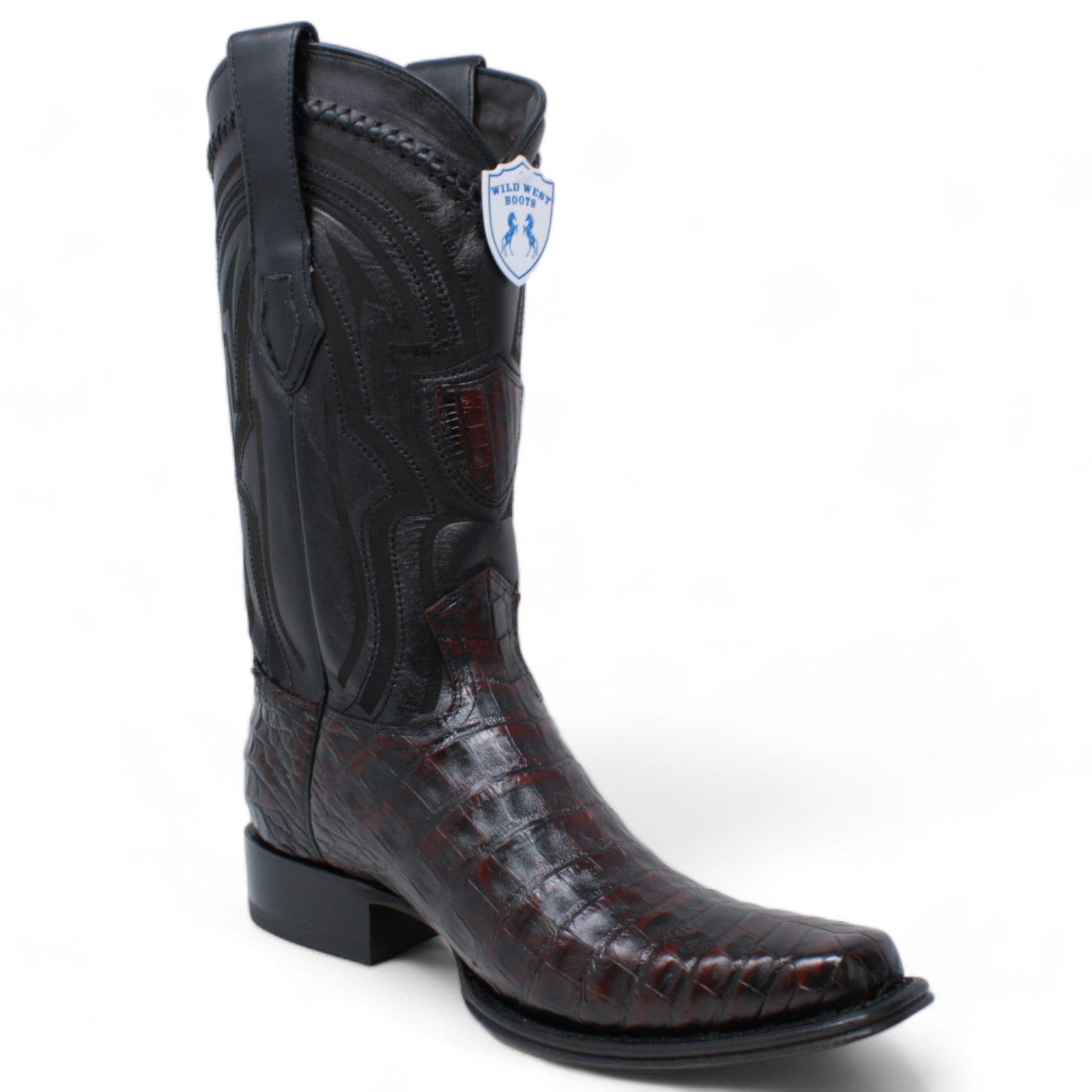 Wild West Caiman Square Toe Belly Boots 277L82