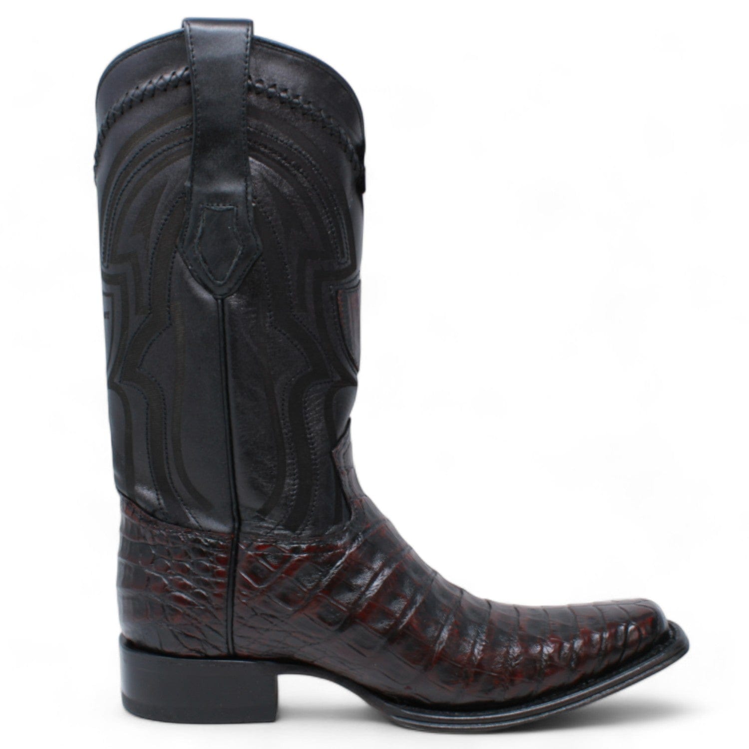 Wild West Caiman Square Toe Belly Boots 277L82