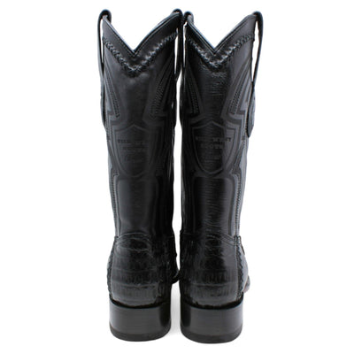 Wild West Caiman Belly & Deer Square Toe Boots