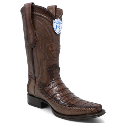 Caiman Belly & Deer Square Toe Boot 277LF8216