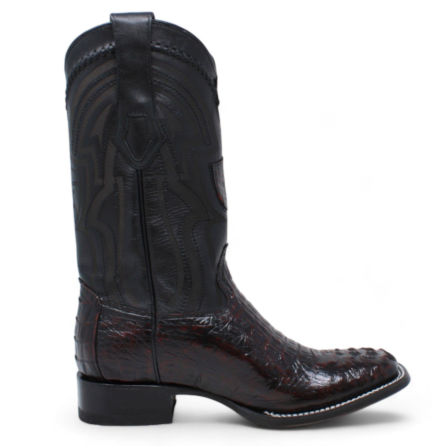Wild West Men's Caiman Hornback Ranch Toe Boots