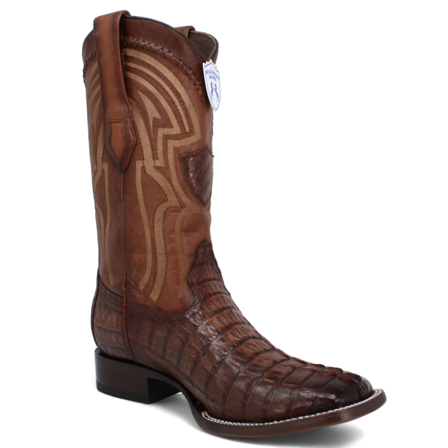 Wild West Caiman Tail Ranch Toe Boots for Men