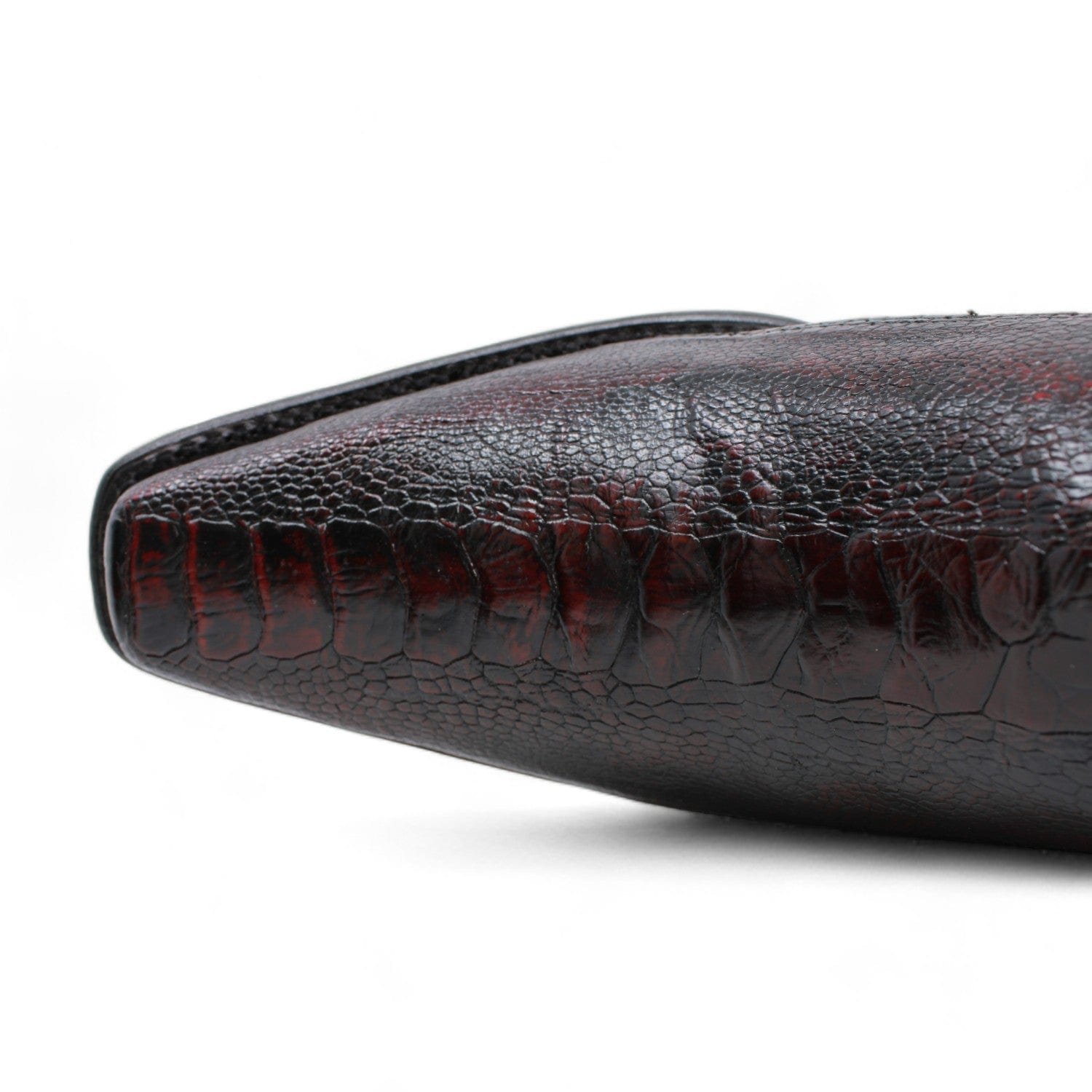 Wild West Ostrich Leg Square Toe Boots for Men