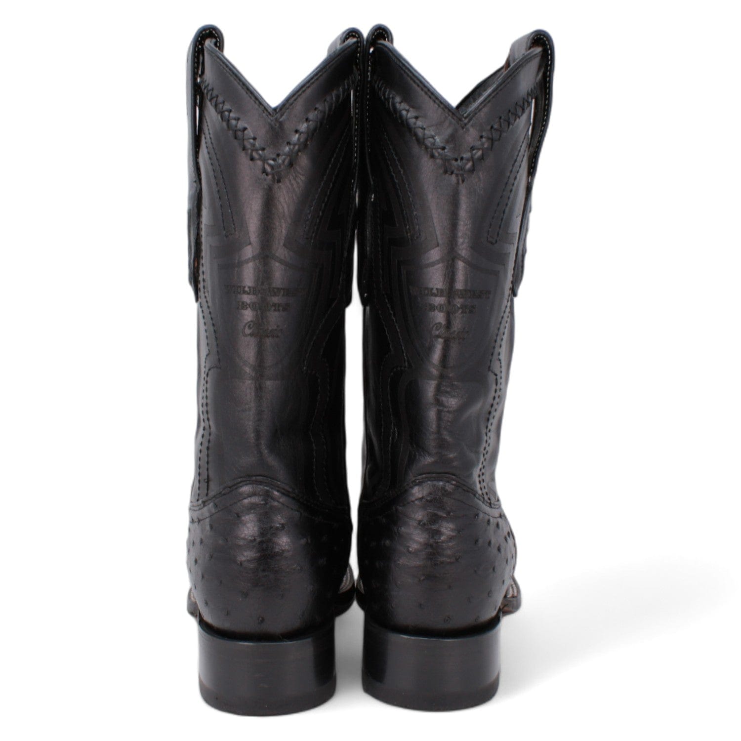 Wild West Ostrich Skin Ranch Toe Boots for Men