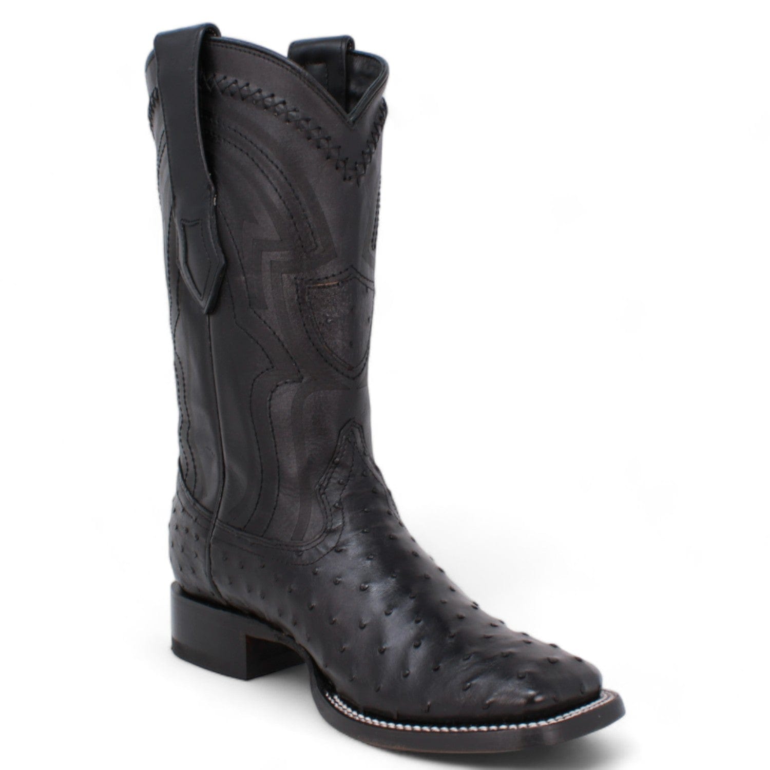 Wild West Ostrich Skin Ranch Toe Boots for Men