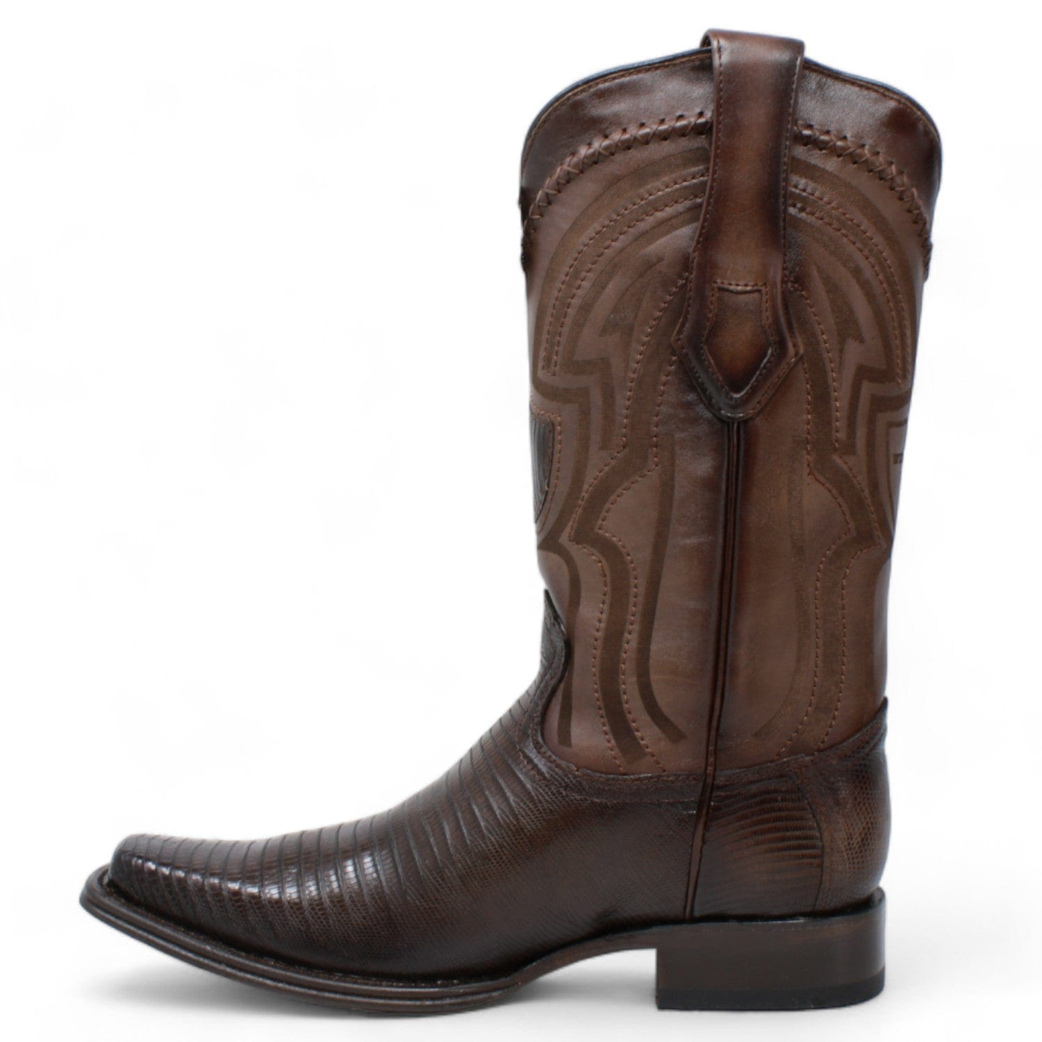 Wild West Teju Lizard Square Toe Boot for Men