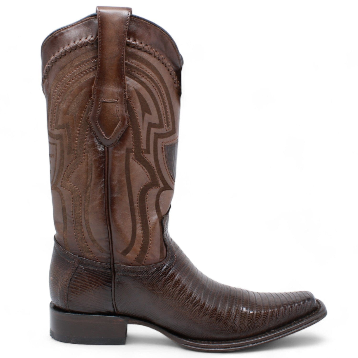 Wild West Teju Lizard Square Toe Boot for Men