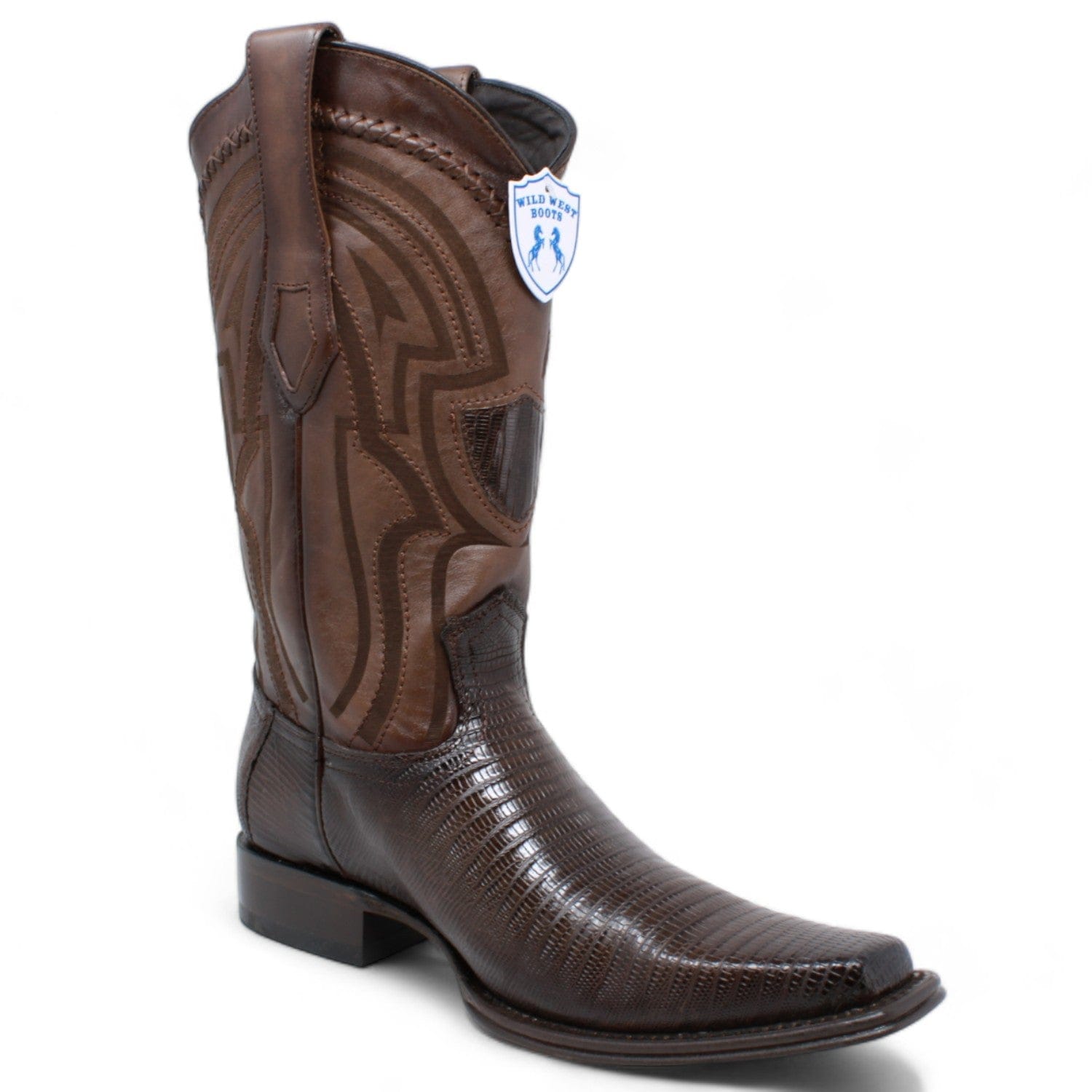 Wild West Teju Lizard Square Toe Boot for Men