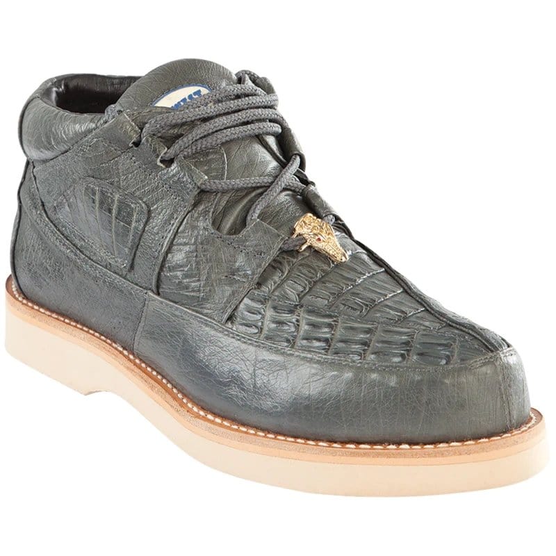 Wild West Black Genuine Caiman with Smooth Ostrich Mens Casual Sneaker main image 0