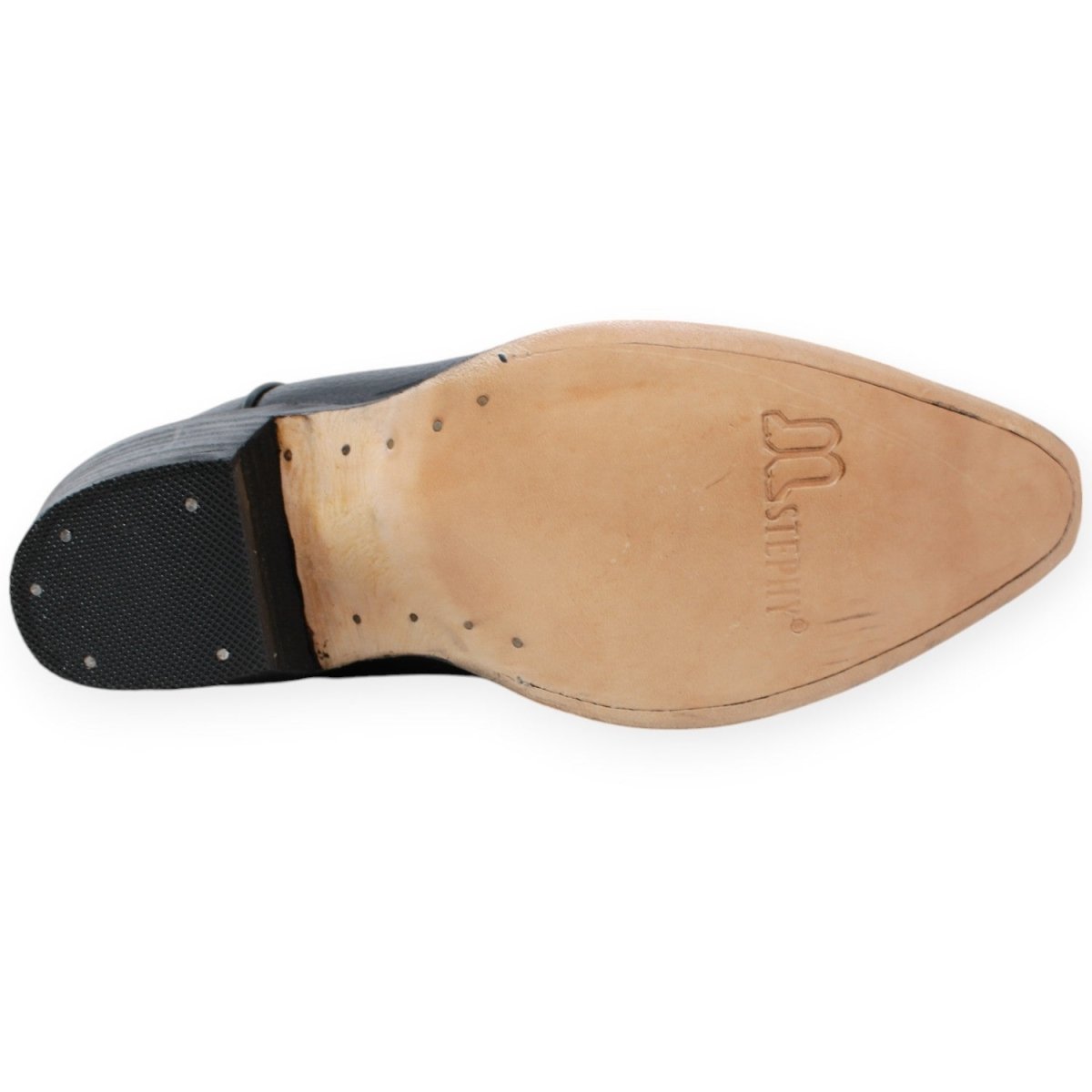 Women's Snip Toe Leather Boots Black