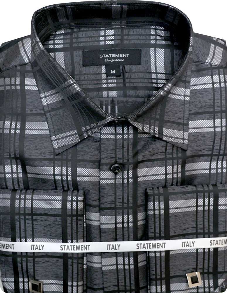 Men's Patterned Woven Dress Shirt by Statement