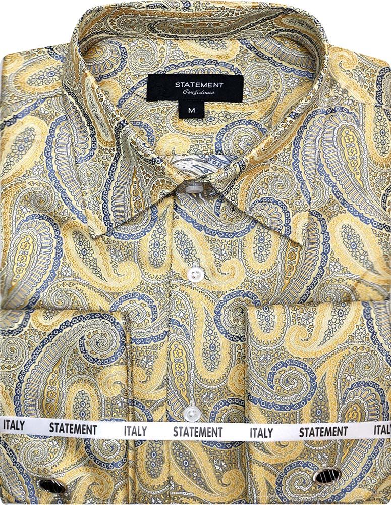 Men's Patterned Woven Dress Shirt by Statement