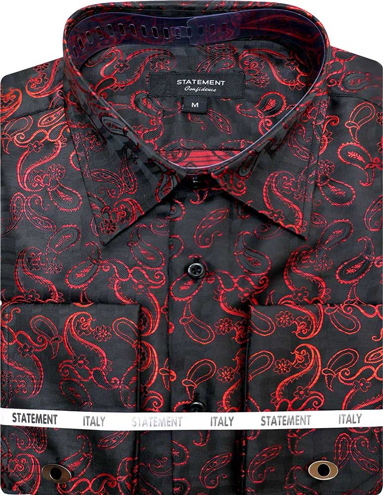 Men's Patterned Woven Dress Shirt by Statement