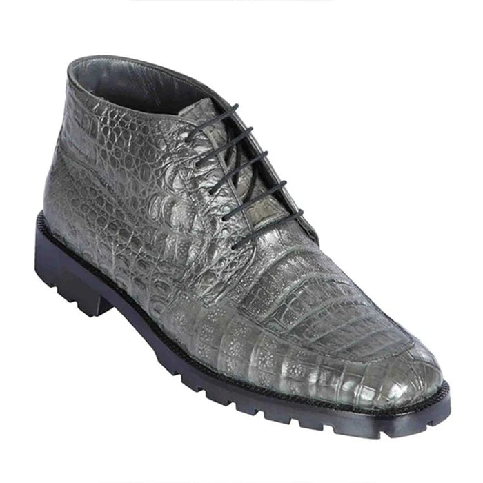 Caiman Hornback Leather Ankle Boot for Men