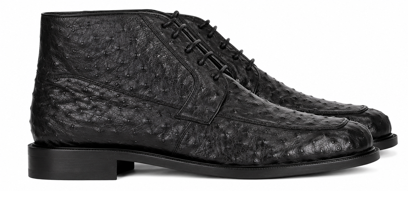 Zapato Botín Piel Avestruz LAB-ZA3060305 by Los Altos Boots