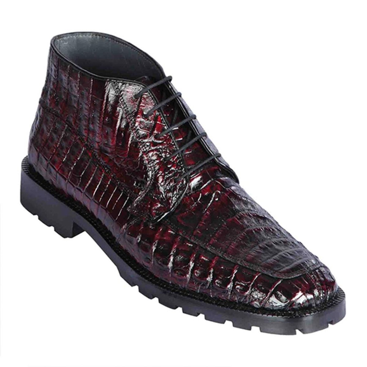 Zapato Botín Piel Caimán Panza Cherry LAB-ZA2068218