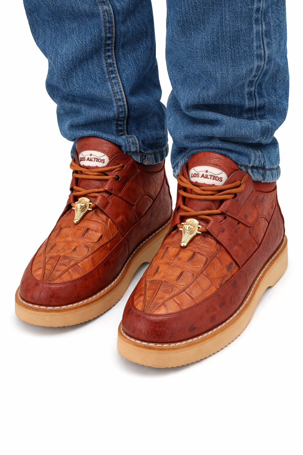 Zapato Caiman y Avestruz Panza LAB-ZA052803