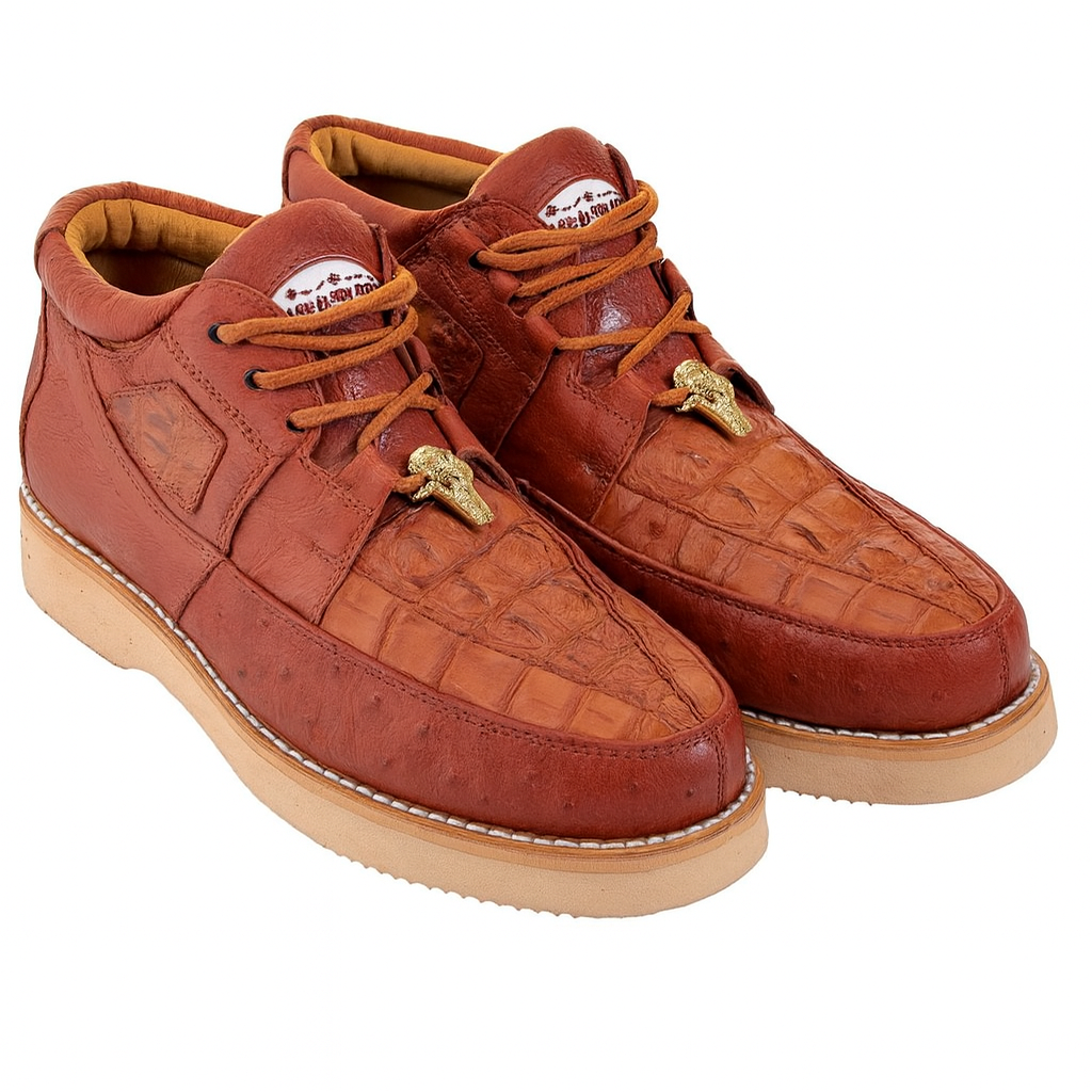 Zapato Caiman y Avestruz Panza LAB-ZA052803