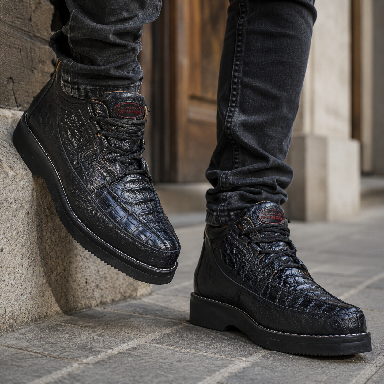 Zapato Caimán y Avestruz LAB-ZA0502 by Los Altos Boots