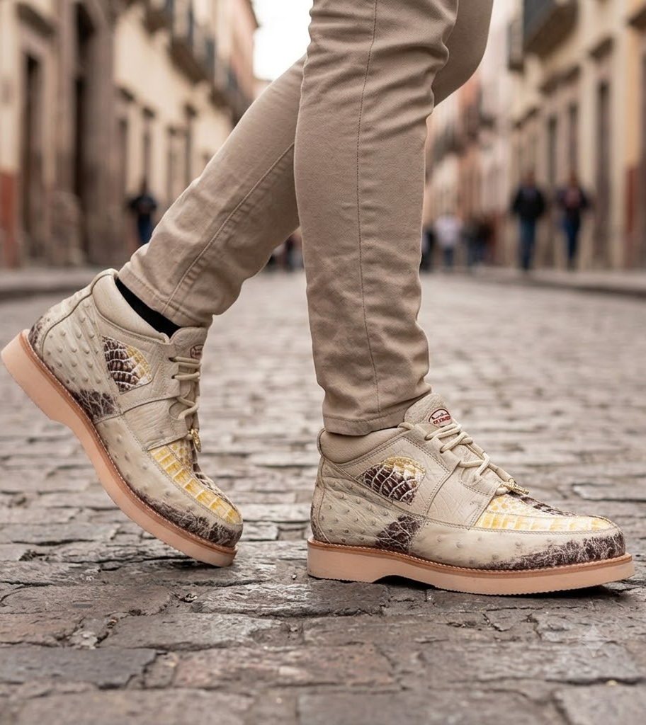 Zapato Caimán y Avestruz LAB-ZA0502 by Los Altos Boots
