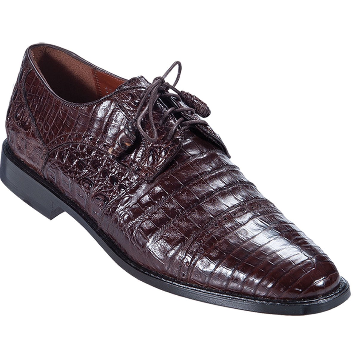 Zapato de Vestir Piel Caiman Panza Café LAB-ZV098207
