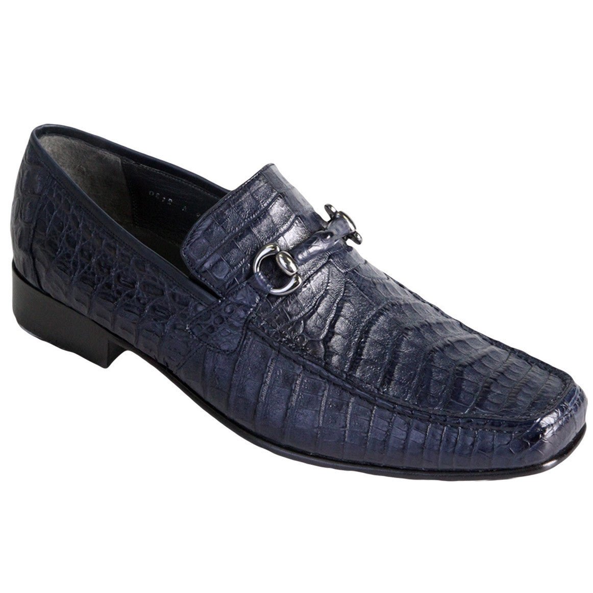 Zapato de Vestir Piel Caimán Panza Azul Mezclilla