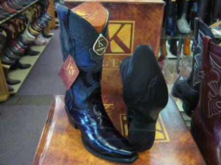King Exotic Snip Toe Genuinel Skin Western Cowboy Boot Purple