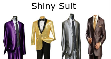 Mens Shiny Suit