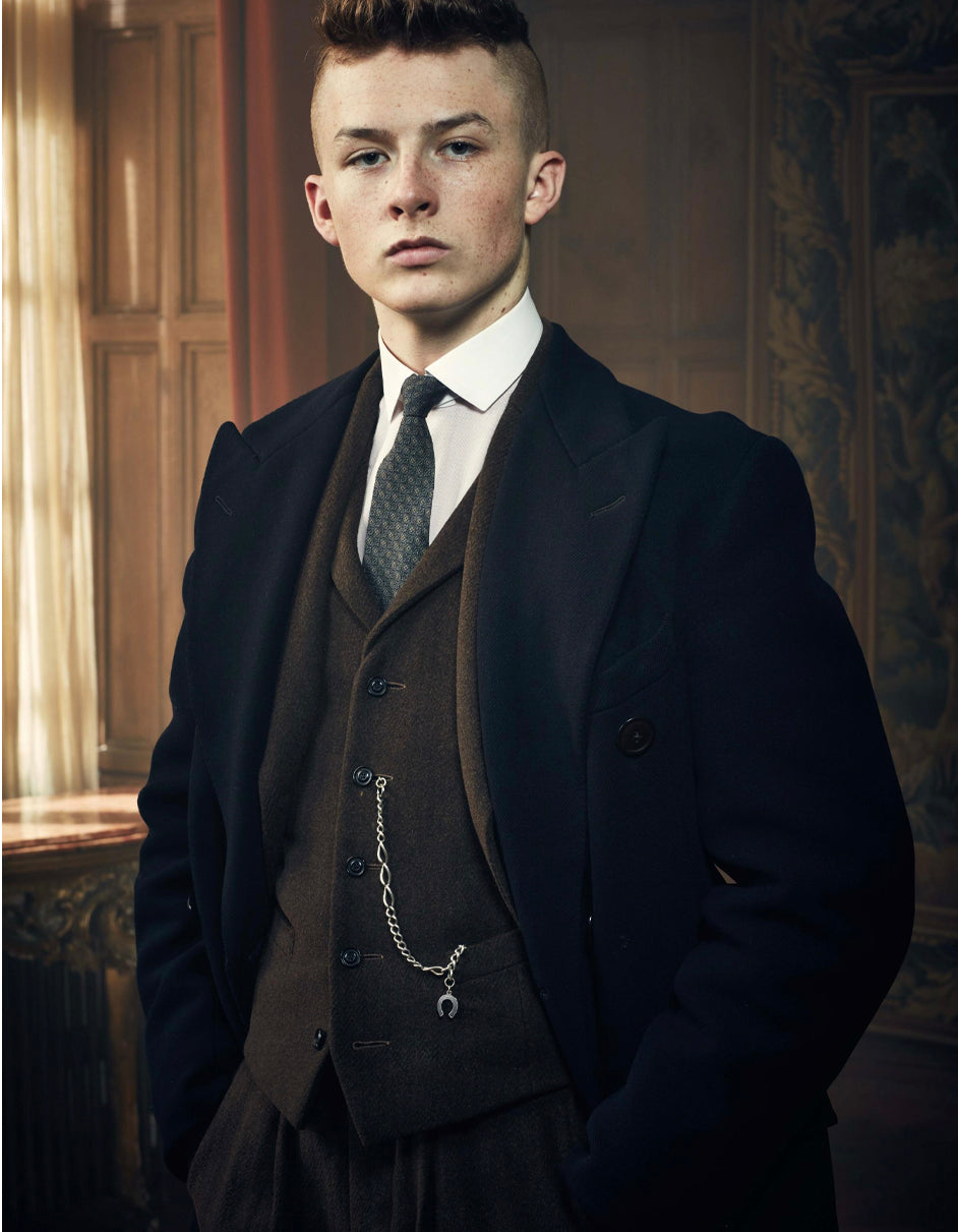 Finn Shelby Inspired Suit & Overcoat for Men