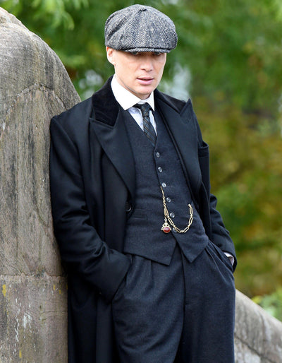 Thomas Shelby Black Suit Overcoat & Hat Costume