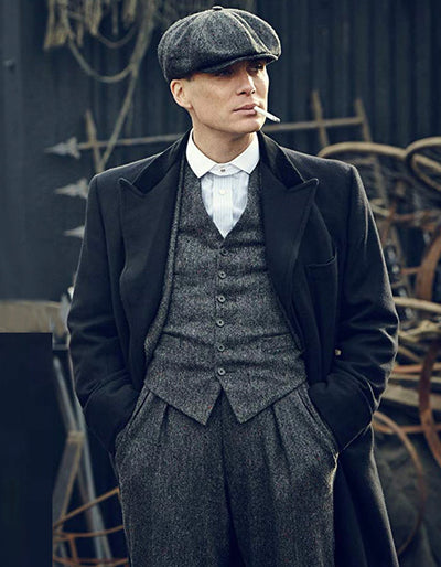 Thomas Shelby Grey Herringbone Costume for Men