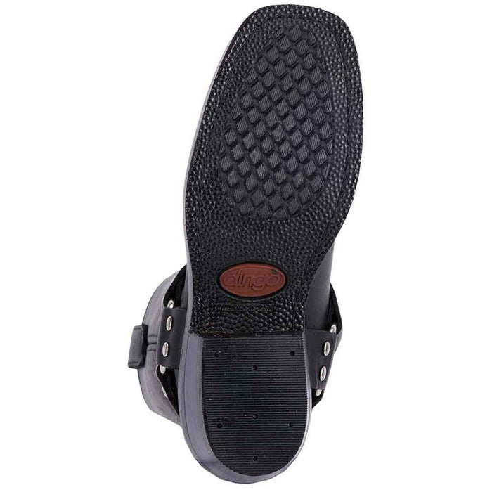 Dingo Black Womens Leather Motorcycle Boots