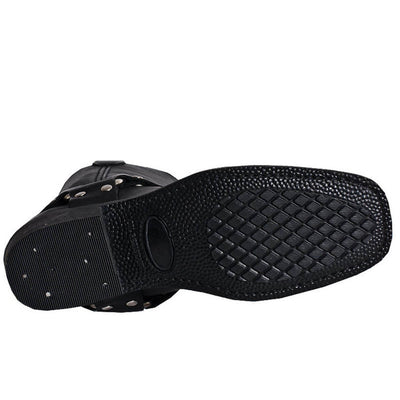 Dingo Black Womens Leather Motorcycle Boots