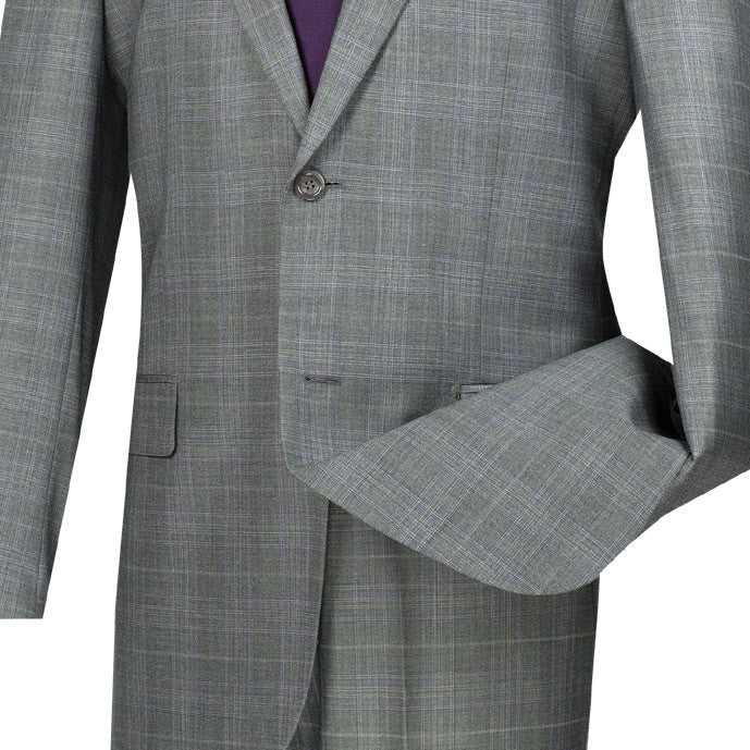 Men's Glen Plaid 2 Piece Suit by Pompey Collection